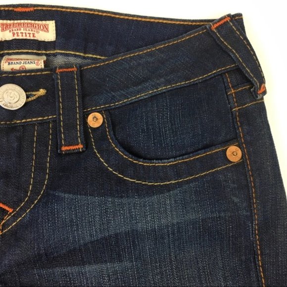 True Religion Dark Wash Carrie Flared Jeans NWT - Picture 5 of 11